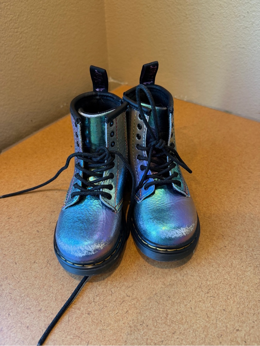 Dr. Martens Rainbow Crinkle Boots - Picture 2 of 6